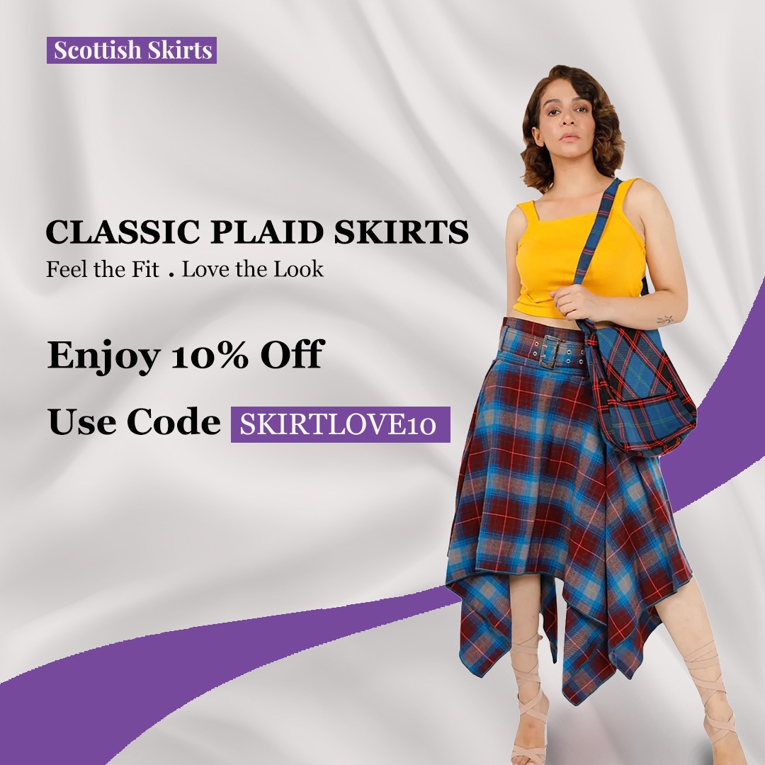 Scottish Skirts promotional ad