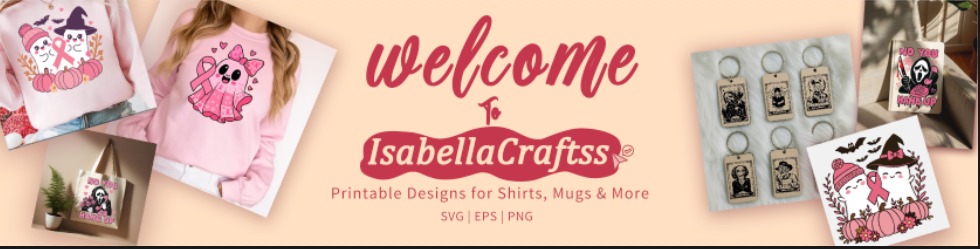 IsabellaCraftss Etsy storefront banner